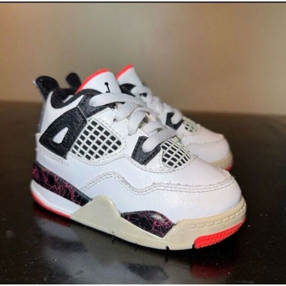 Air Jordan 4 Retro Flight Nostalgia BQ7670-116 TD Toddler Baby Boy Size 5C - Picture 1 of 5